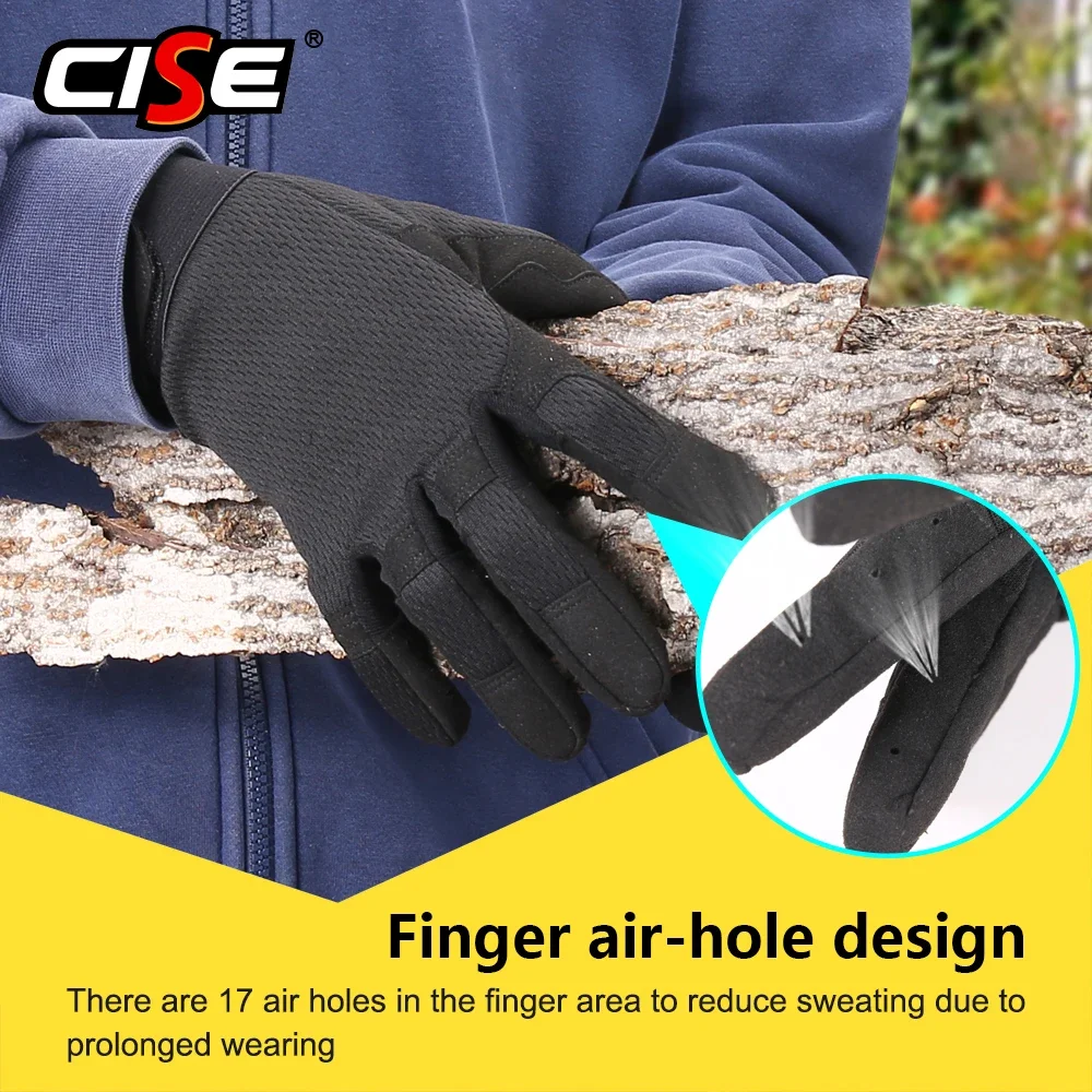 Guantes de Motocross para hombre y mujer, equipo de protección, transpirable, de dedo completo - imagen 5