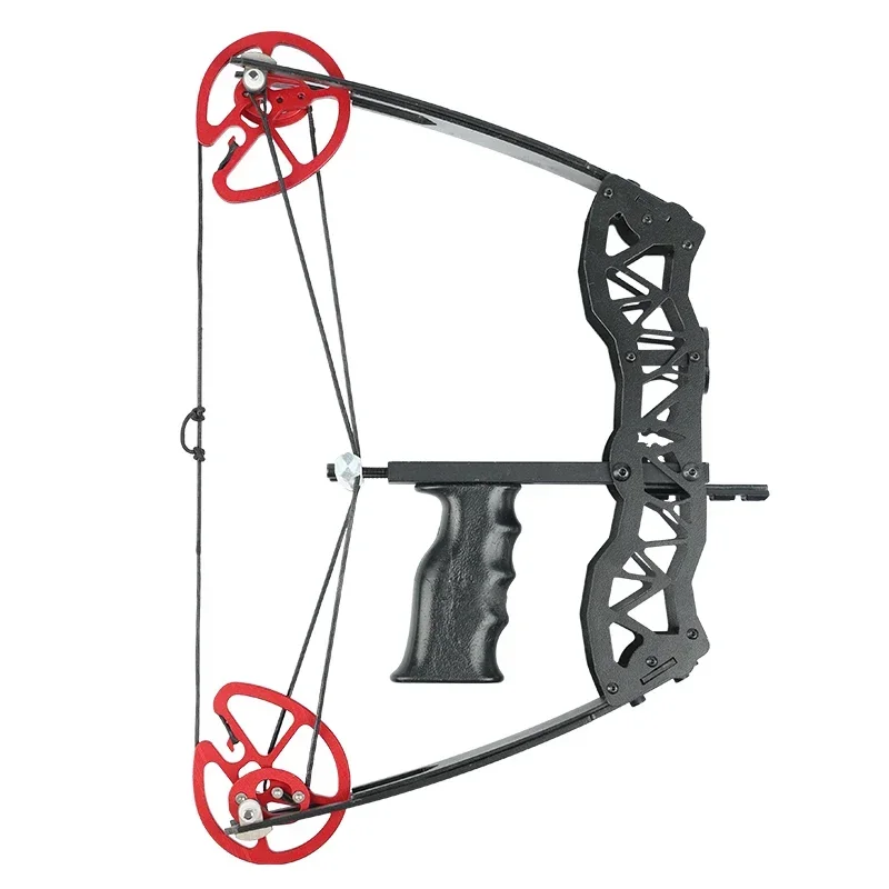 Arcos de polea de Metal para tiro con arco, arco compuesto para mano izquierda y derecha, accesorios universales para arco y flecha, paquete láser, 45-55 libras - imagen 4