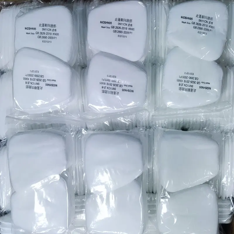 Filtros Industriales de algodón para mascarilla, cubierta reemplazable para 3M 300/501, accesorios para respirador a prueba de polvo y Gas, 50/6200 piezas, 5N11 - imagen 3