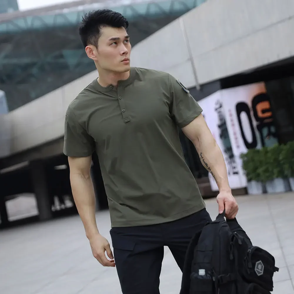 Emersongear etiqueta azul Rock Sparrow función Polo camiseta camisas camisetas diarias camiseta Fitness Camping senderismo caza deportes - imagen 4