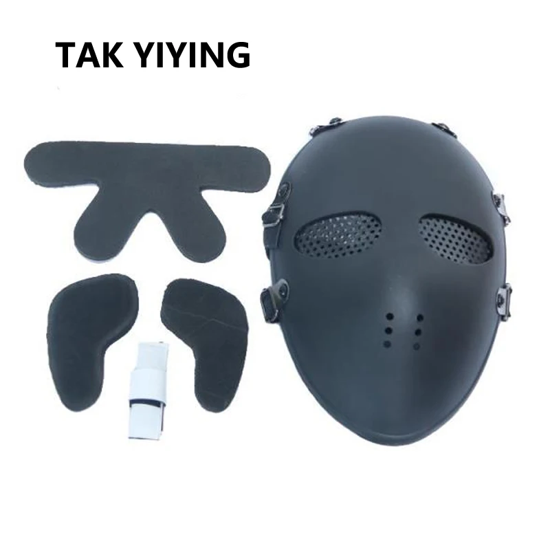 TAK YIYING Hunting1Pc Airsoft Paintball BB Gun Máscara protectora de cara completa Negro - imagen 4