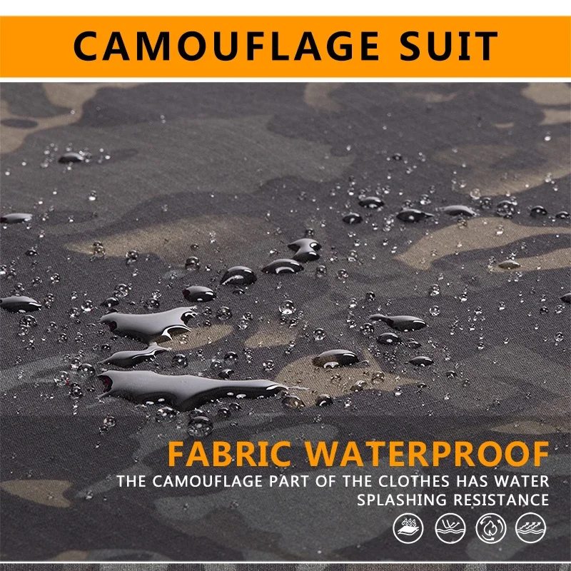 Camisas tácticas del Ejército de EE. UU. Camisa con cuello con capucha tácticas camiseta de combate militar Airsoft Paintball Camping Tops ropa de caza - imagen 5