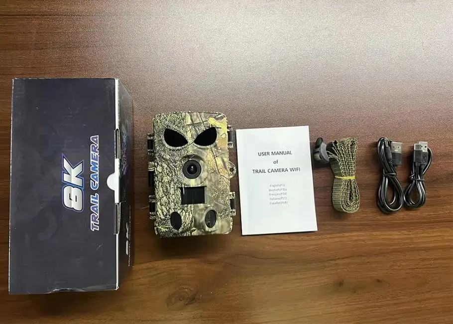 Cámara Wifi PR8000 8K 120 °   Cámara de caza Motion de 60MP, trampa inalámbrica para exploración de vida silvestre, cámara de juego de visión nocturna - imagen 4