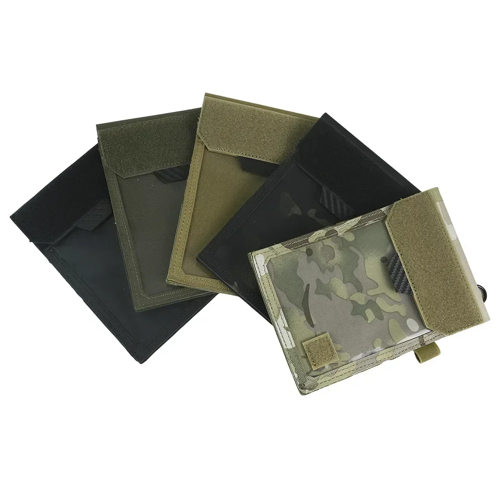 Estuche táctico para tarjetas de identificación, cordón para el cuello, organizador de tarjetas de crédito, cordón ajustable para el cuello, bolsa de almacenamiento de documentos credenciales - imagen 2