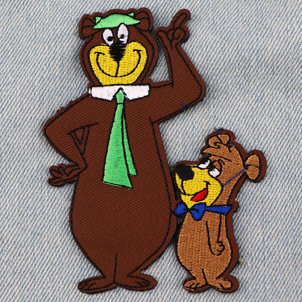 Parches de oso bonitos bordados Diy, parches para planchar para ropa, insignias para chaqueta, pegatinas de costura, apliques, parches de animales de dibujos animados - imagen 2