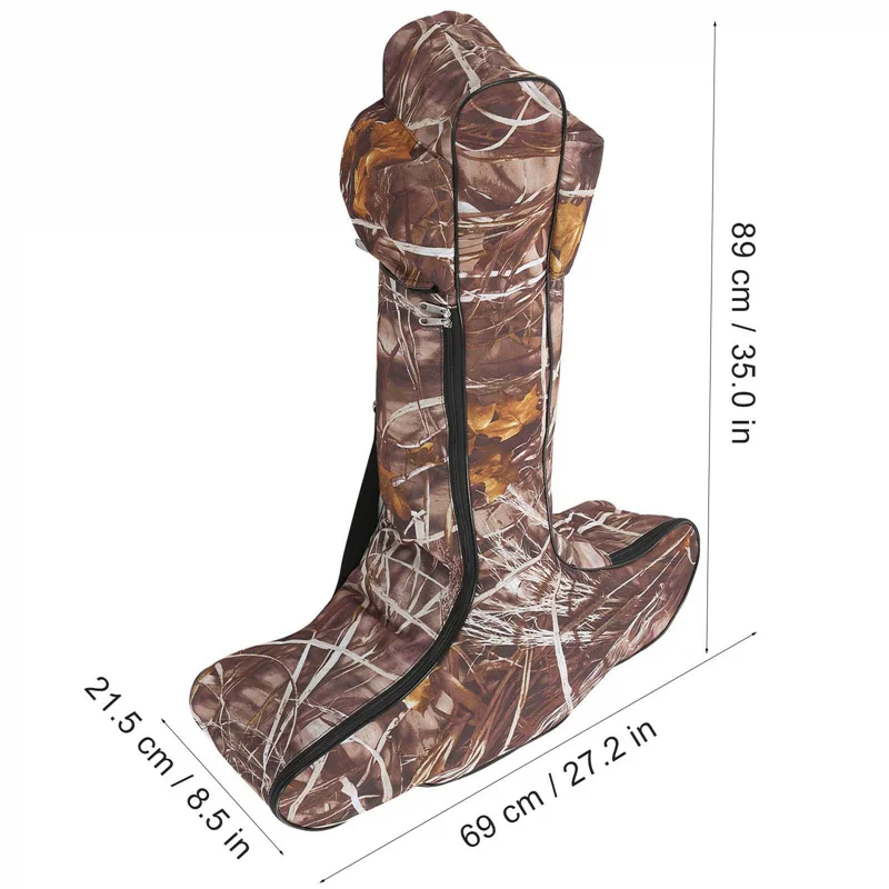 Mochila de almacenamiento de arco en forma de T de camuflaje para tiro con arco, funda protectora para ballesta con bolsillo exterior de gran capacidad para tiro de caza - imagen 3