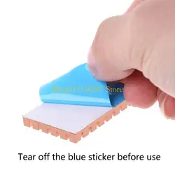 Disipador térmico cobre J1HC y adhesivo térmicamente conductivo 2/3/4 mm para MSATA NGFF 5030 MSATA3.0 Radiador SSD