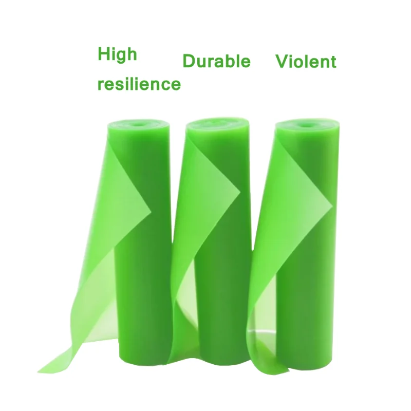 Faixa de borracha para estilingue, transparente, verde, 200x15cm, proporção de estiramento 1:6, alto rebote, resistente ao desgaste, acessórios para estilingue - imagen 3