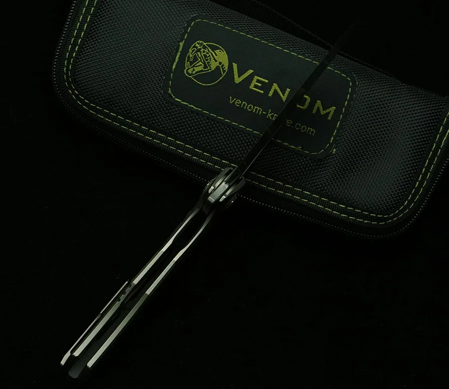 VENOM Lone Ranger cuchillo plegable titanio M390 fibra carbono - imagen 5