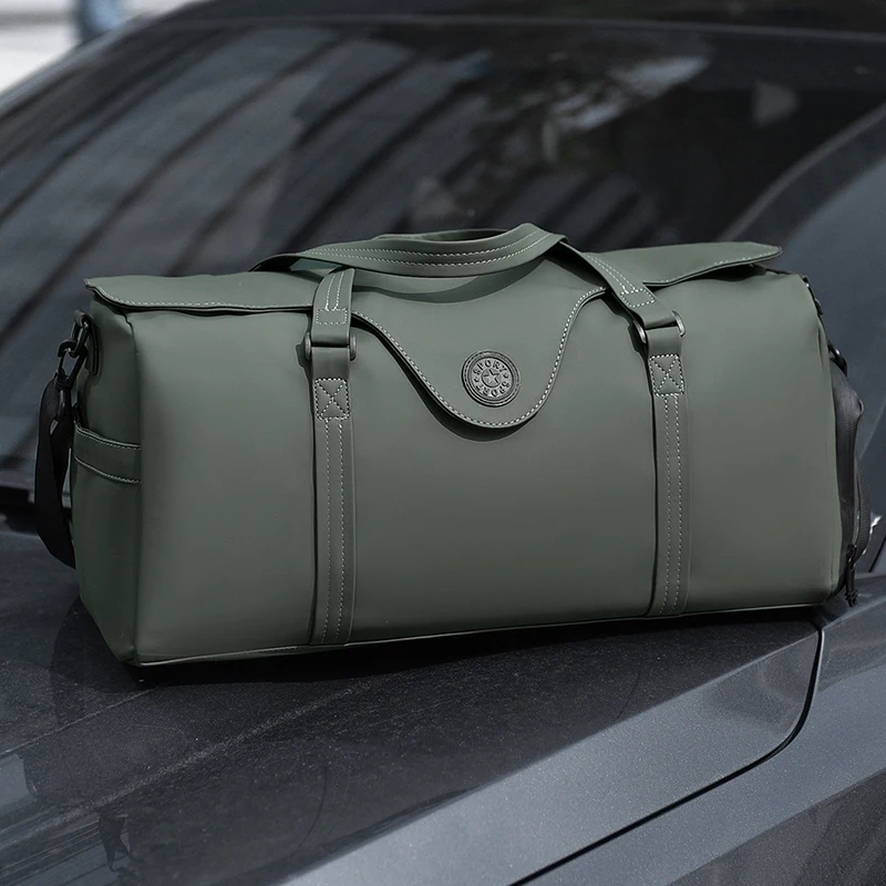 Bolso de mano para Fitness para hombre, natación, gimnasio, Yoga, paquete de zapatos húmedos y secos, bolso de hombro para viaje, Camping, viaje de negocios, bolsa de almacenamiento de equipaje grande - imagen 3