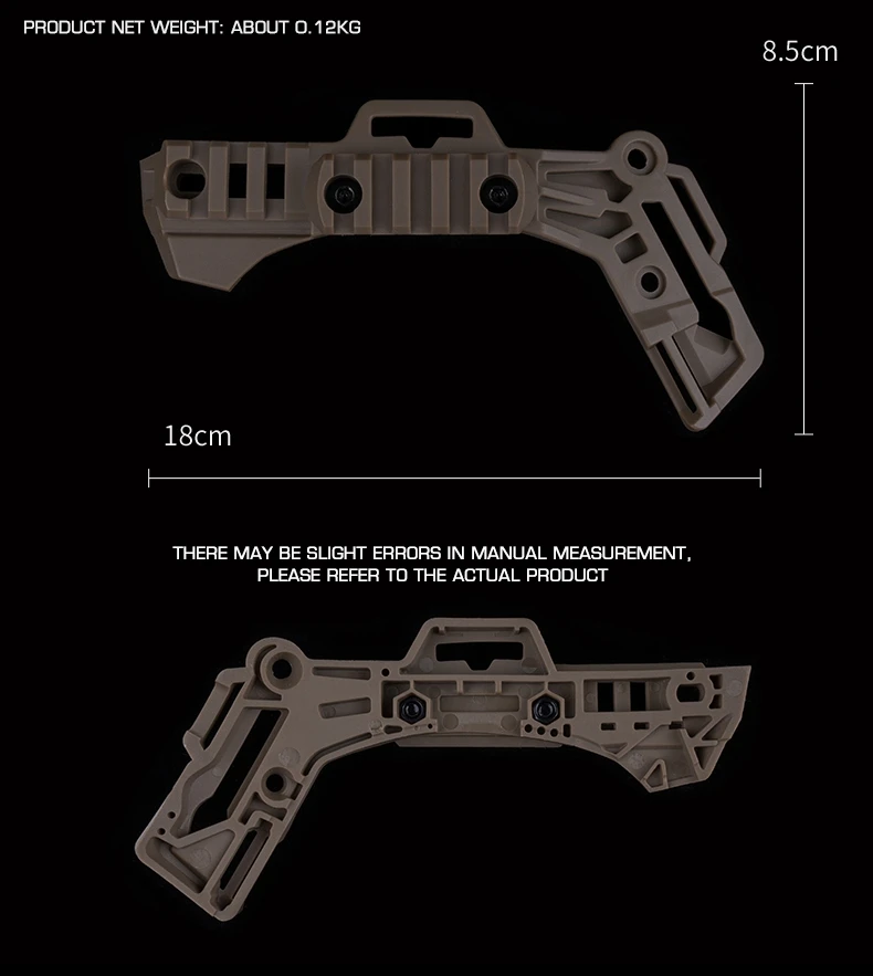 Team Wendy-riel de montaje para cascos, riel de guía de repuesto para Bulletproof 2,0 y 3,0, accesorios para cascos - imagen 4