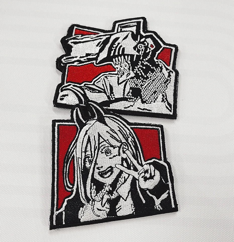 Parches de gancho y bucle bordados de Anime japonés, insignia de moral asesina de laberinto para niña, pegatina decorativa para mochila táctica - imagen 4