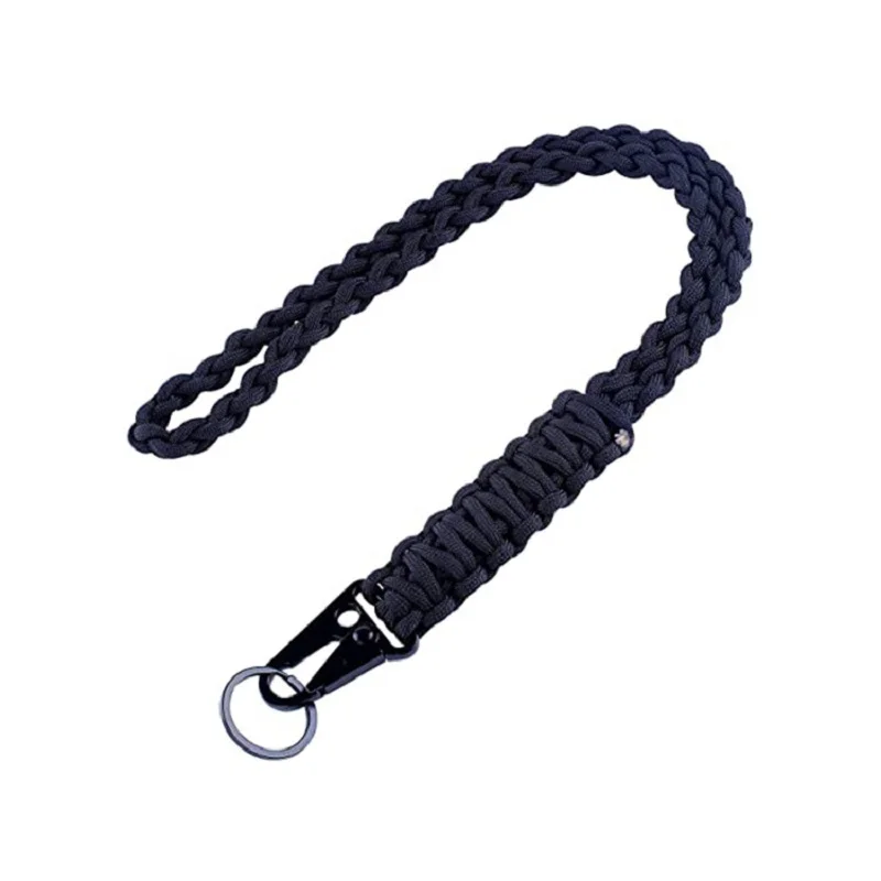 LLavero de Paracord de 55CM para exteriores, cuerda de anillo, mosquetón de senderismo, pulsera de cuerda antipérdida, herramienta de supervivencia para acampar, hebilla de mochila - imagen 3