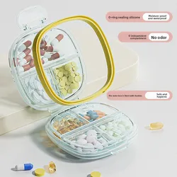 Pastillero portátil semanal, caja de medicamentos compacta organizador