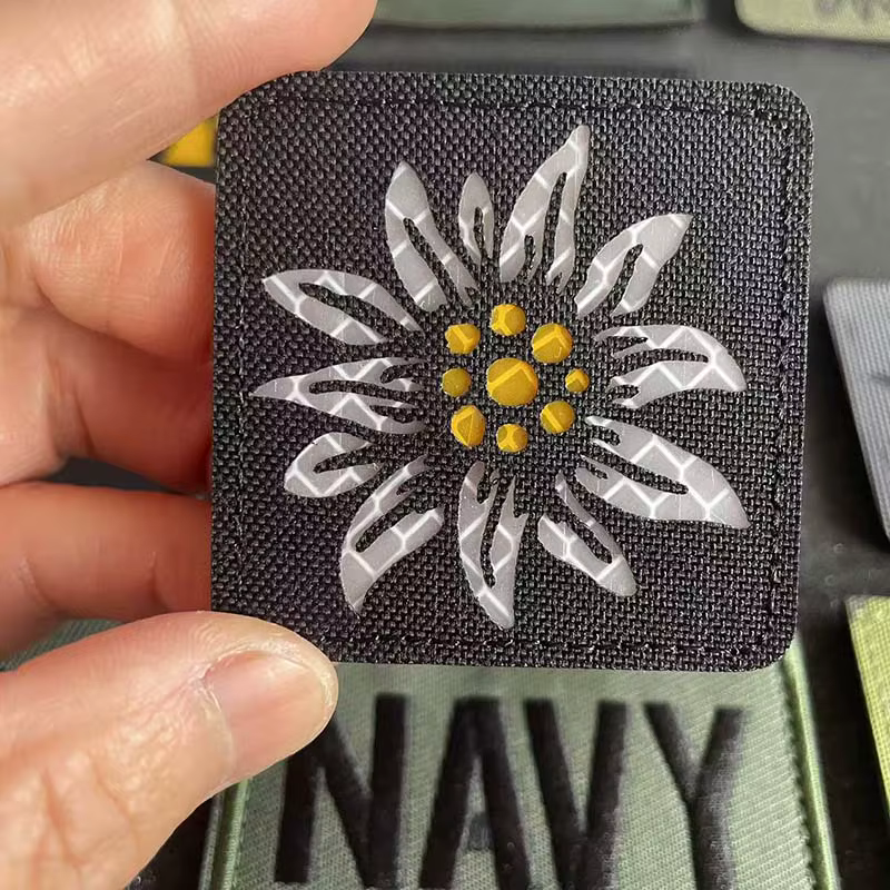 Parches tácticos IR reflectantes – Emblemas ejército, marina y Edelweiss - imagen 2