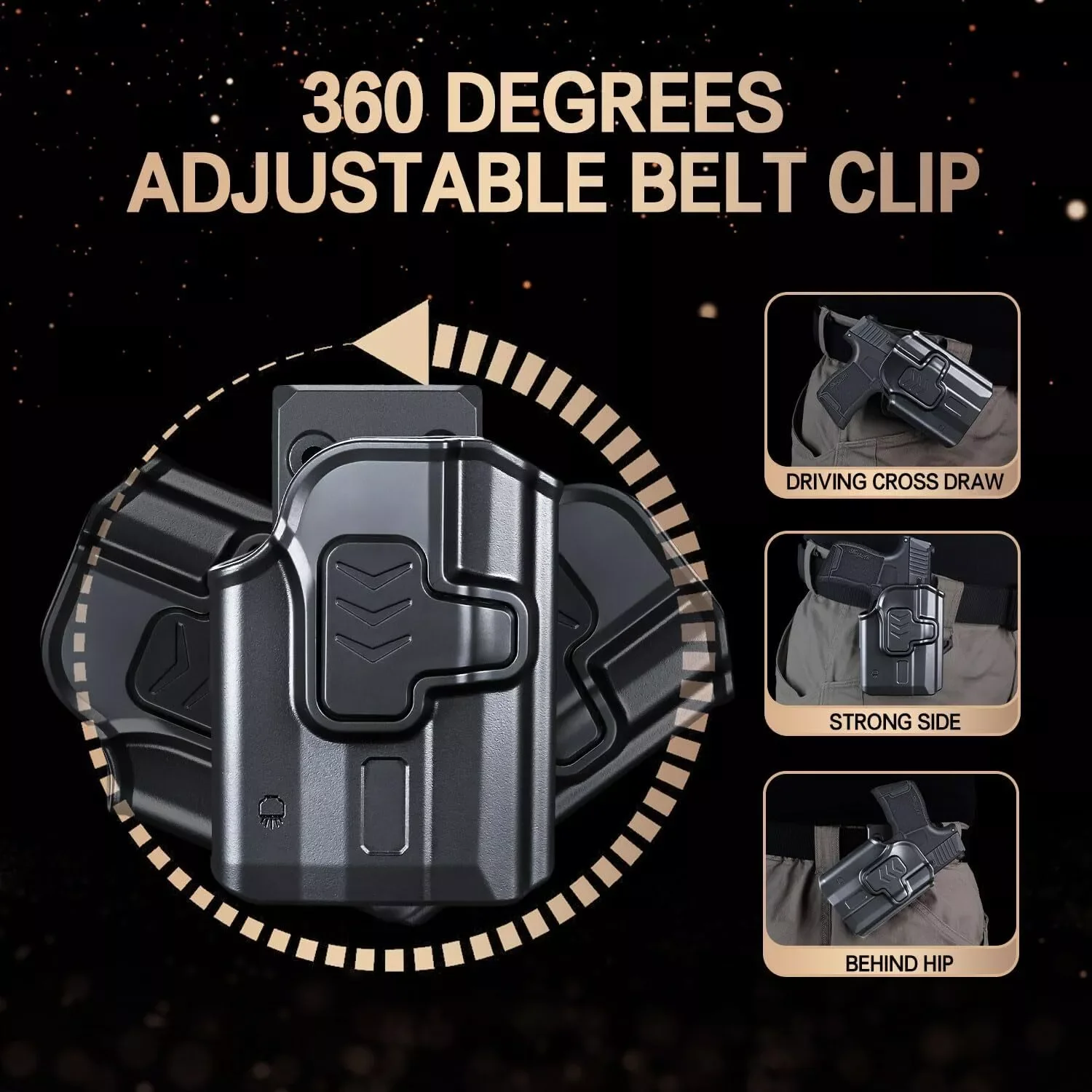 Sólo para P365/P365X con TLR-6,OWB, solo funda, liberación de dedo índice, alcance compatible, bloqueo de sonido de clic, mano derecha - imagen 5