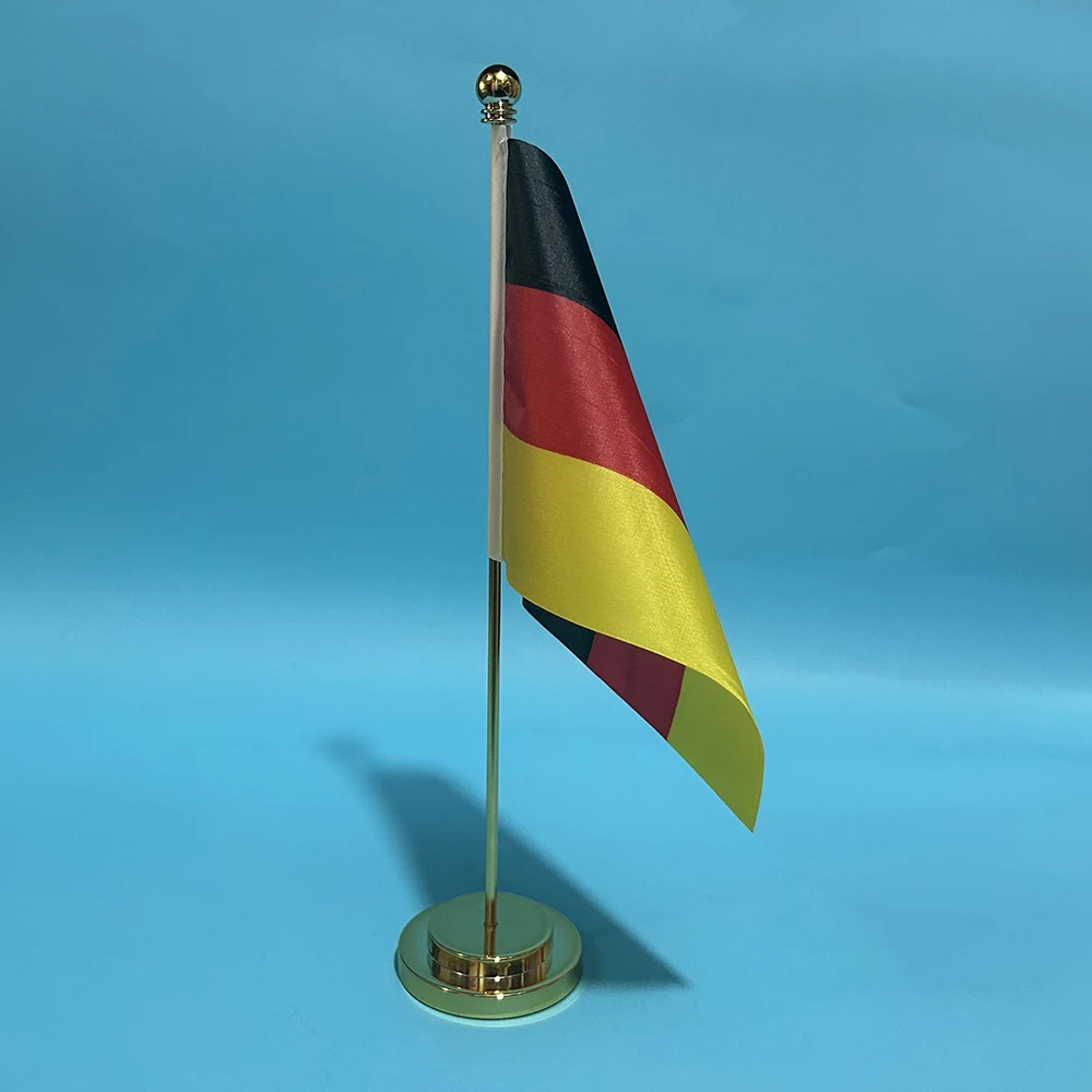 Bandera de escritorio de oficina bandera de Alemania 14x21cm poliéster decoración de mesa de Alemania Banner adornos de escritorio banderas