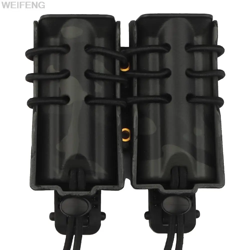 Bolsa militar doble/individual de 9mm para pistola Molle de tracción rápida, funda Mag para Glock 17 Beretta M9, equipo de caza Universal - imagen 2
