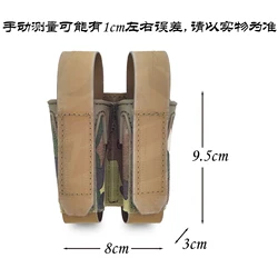 Portacargadores doble MOLLE táctico para pistola y cargadores