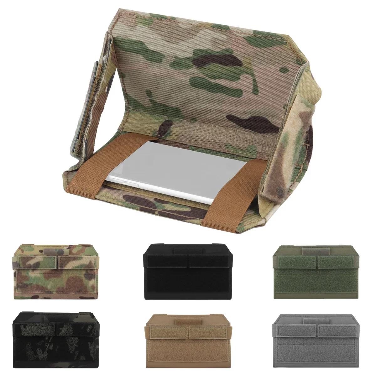 Bolsa táctica para teléfono, chaleco de caza con montaje Molle, Panel frontal, soporte para mapa, bolsa portátil, paquete de accesorios prácticos para expandir - imagen 2
