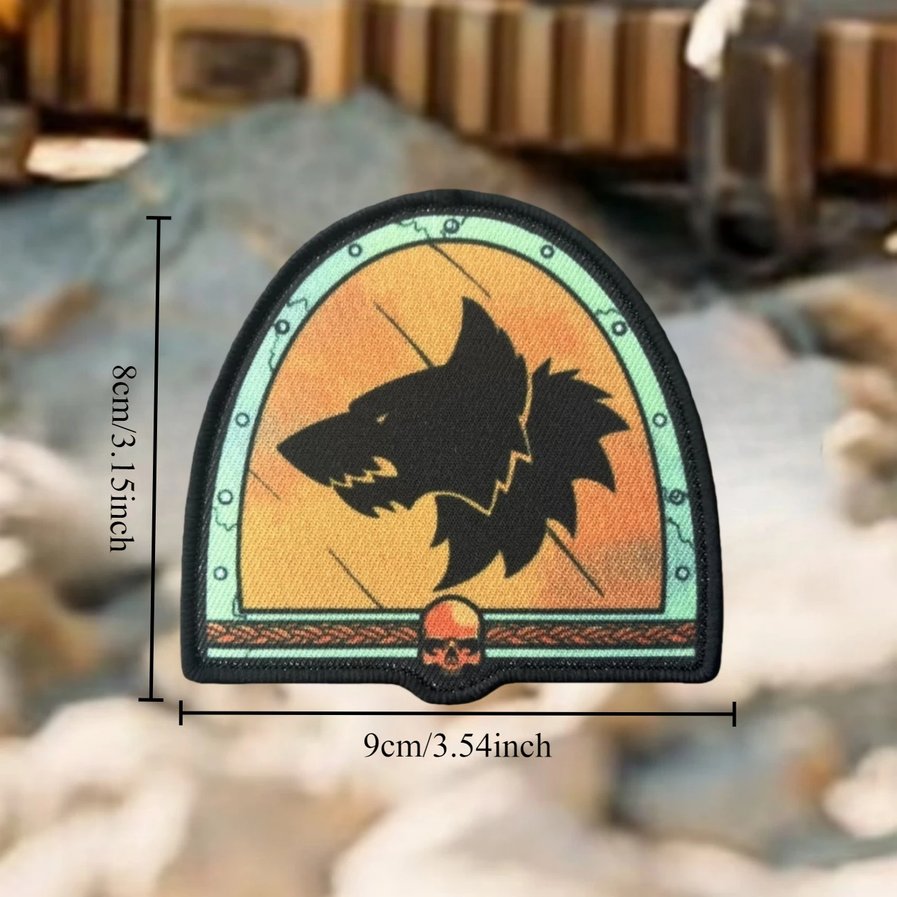 Parches impresos con insignia de moral divertida "Space Wolf", para ropa, brazalete militar táctico, gancho y bucle, accesorios para mochila, pegatinas - imagen 2