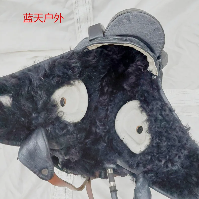 Sombrero de cuero volador para motocicleta, casco de cuero suave para ciclismo, colección de sombreros sin mangas Vintage, sombrero de comunicación transpirable - imagen 4