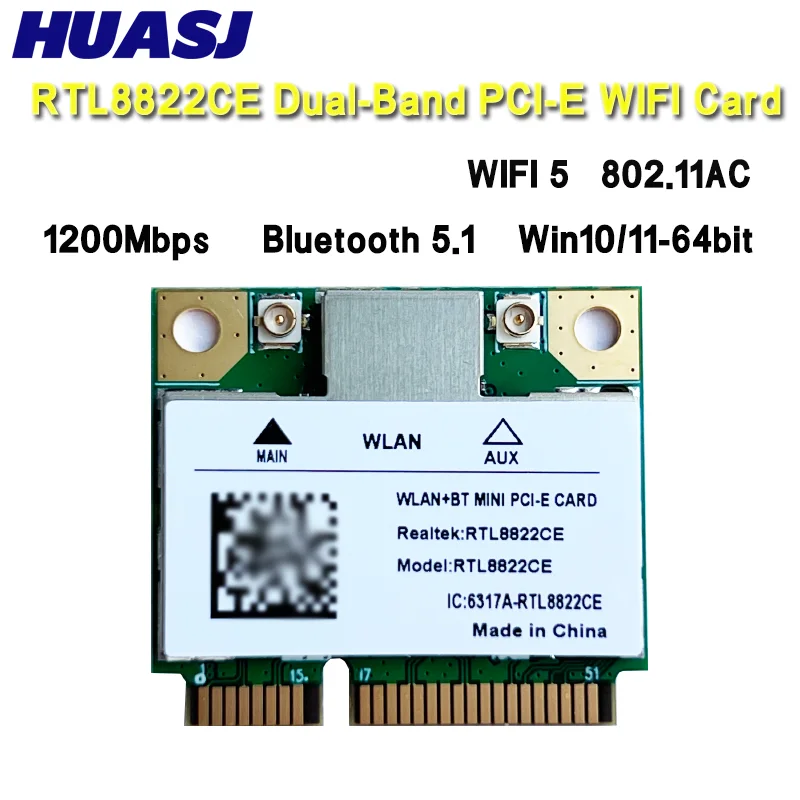 Tarjeta WiFi doble banda mini PCIe para portátil y PC