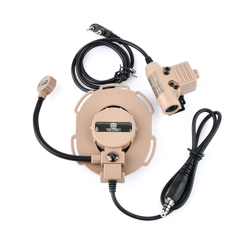 WADSN-auriculares tácticos Bowman Evo II, casco de comunicación de Radio militar, Softair ar15, accesorios de walkie-talkie U94 PTT Kenwood - imagen 4