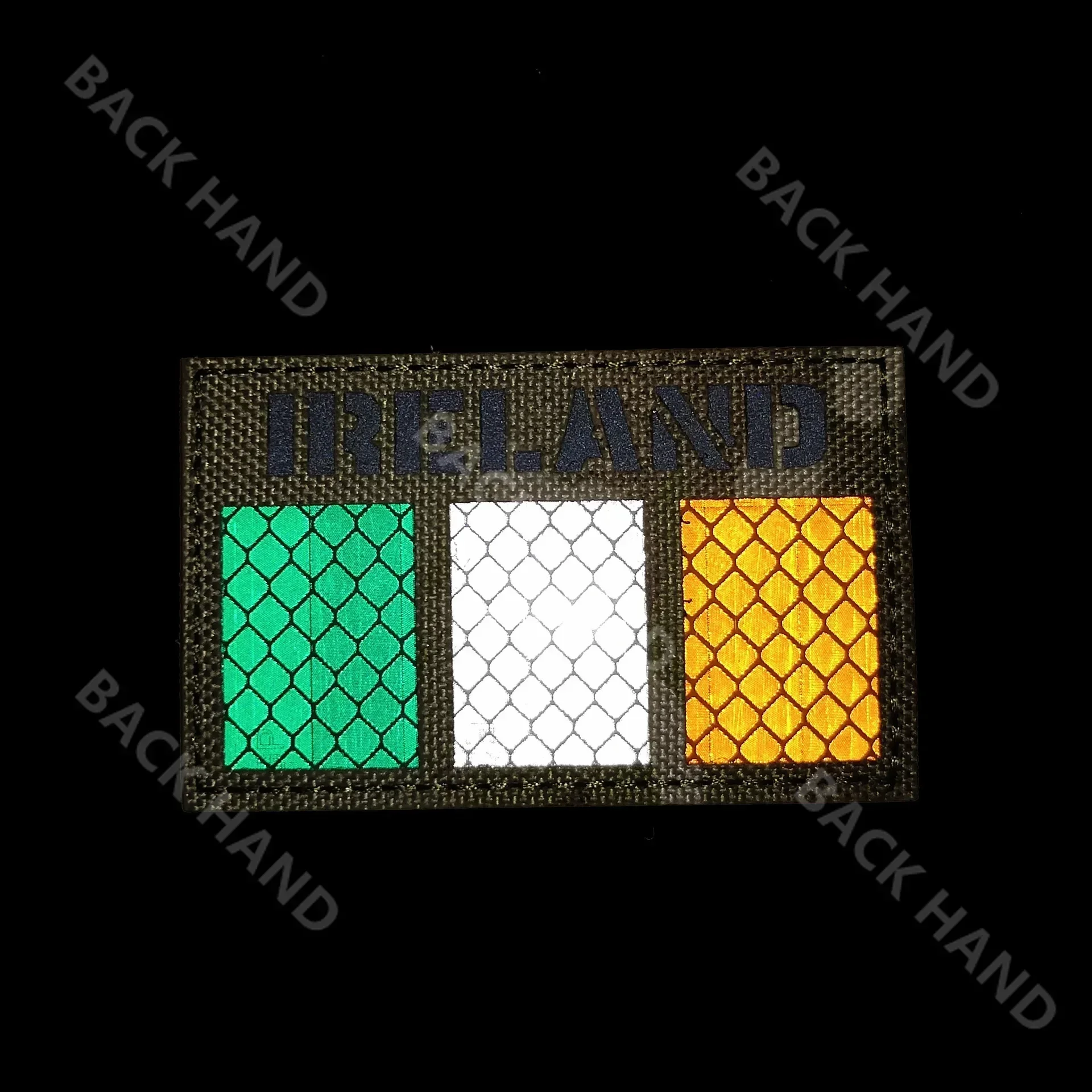 Parches IR bordados de Ireland, brazalete de la bandera de Irlanda, insignias de tela - imagen 4