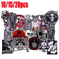Parche militar bordado Skull negro para equipar