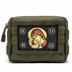 Parche táctico moral Madonna estampado gancho y bucle para mochila