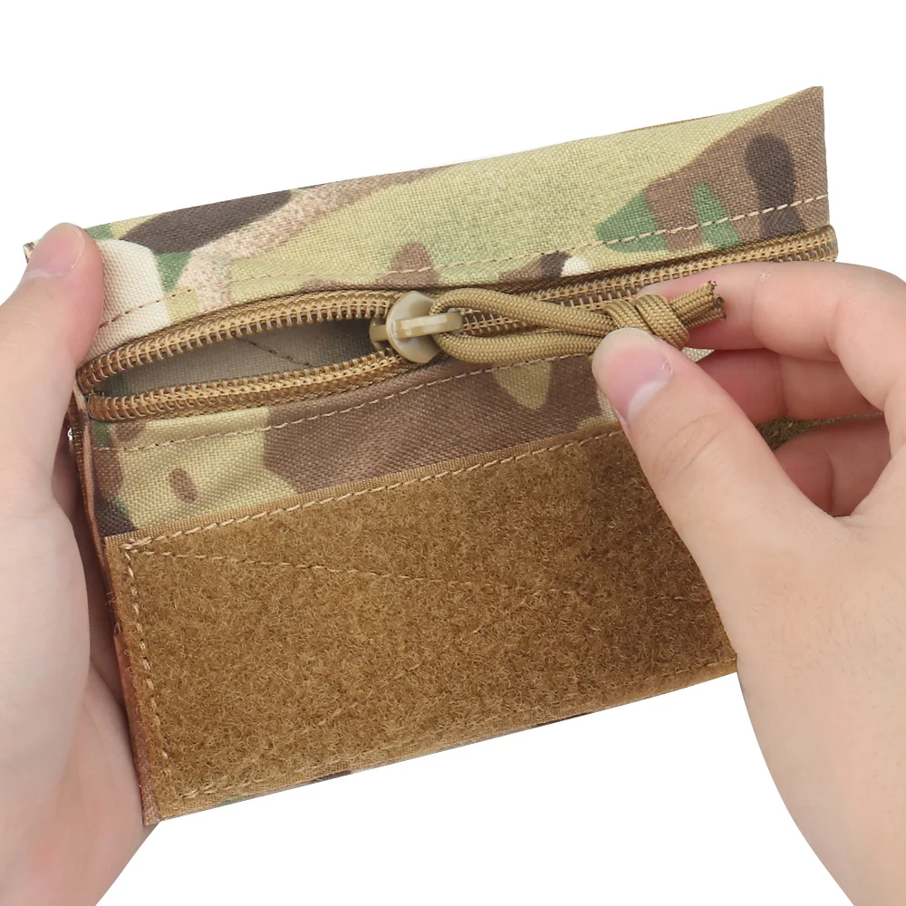Bolsa táctica para dulces colgante, Micro bolsa de 4 "x 6", almacenamiento portátil de camuflaje de nailon con gancho y bucle M, accesorios de caza - imagen 5