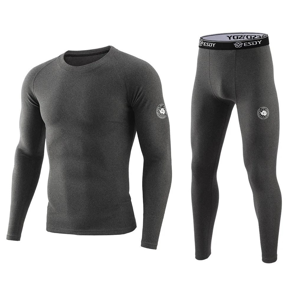 Ropa interior térmica de lana para hombre, nuevo estilo para deportes al aire libre, suave, transpirable, informal, camuflaje, gimnasio, Fitness, Yoga, ropa interior para hombre - imagen 4