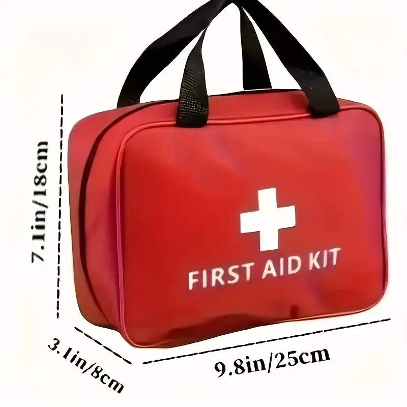 Práctica bolsa de primeros auxilios multicapa para el hogar, botiquín portátil vacío para viajes al aire libre, equipaje para coche, escuela, senderismo - imagen 5