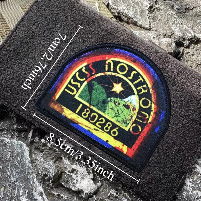 USCSS NOSTROMO parche táctico estampado insignia de moral militar gancho y bucle mochila ropa accesorios decorativos brazalete pegatinas - imagen 4