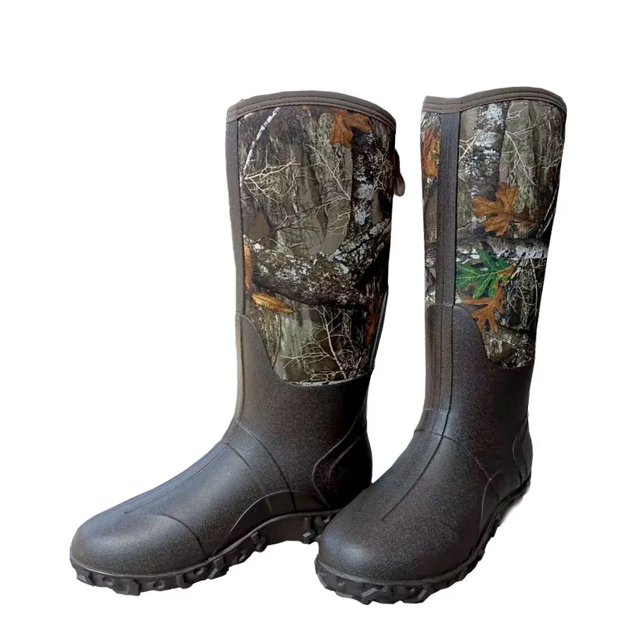 Botas de lluvia altas para caza y pesca de camuflaje biónico de árbol impermeables para hombre, zapatos para caminar con agua gruesa para exteriores, botas para lavar coches - imagen 3
