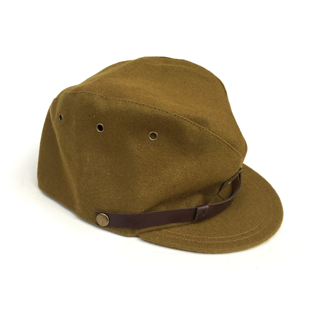Sombrero de Oficial réplica de lana WW2 WWII, gorra de comando de campo táctico japonés, 58 ~ 60 Cm, casco deportivo para entrenamiento Masculino - imagen 4