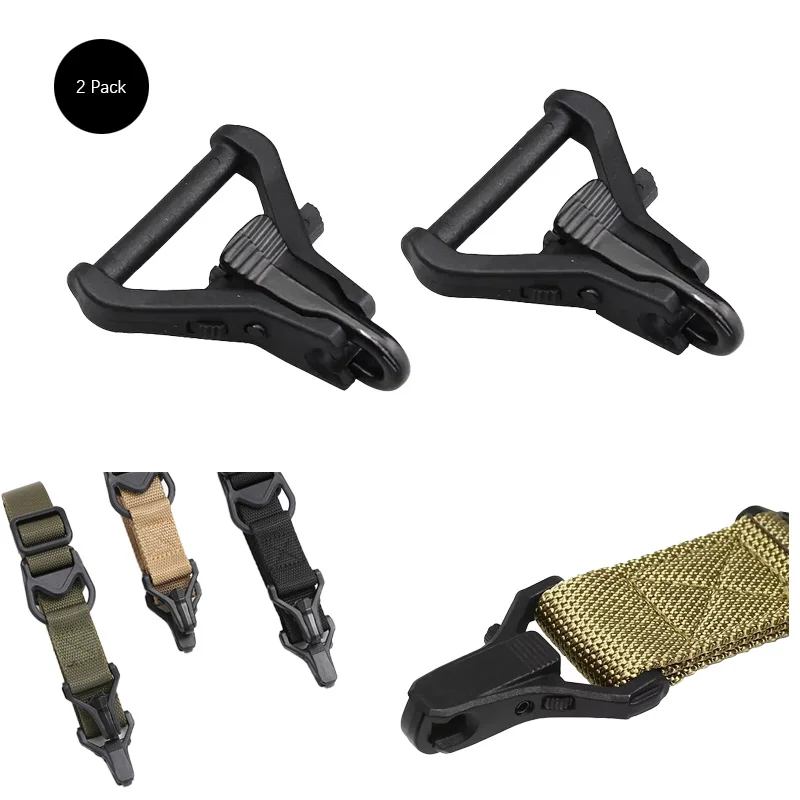 Paquete de 2 correas de punto de fijación de eslinga Paraclip PA/nylon, ajuste Universal para correas de 1,25 pulgadas, accesorio para pistola de caza y tiro