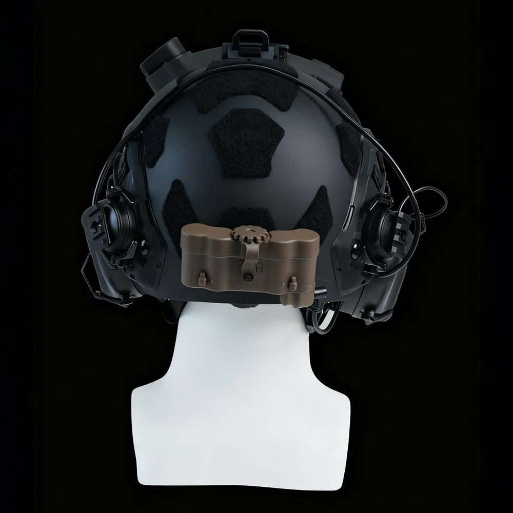 Casco táctico Airsoft, gafas con auriculares, máscara protectora de media cara, gafas de visión nocturna, modelo GPNVG18, Kit de equipo de tiro de Paintball - imagen 4
