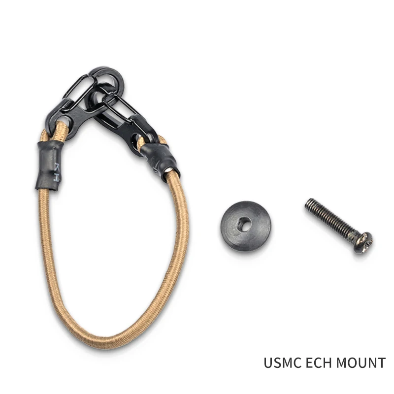 Cubierta elástica, soporte táctico para casco ECH de aleación de base de montaje de visión nocturna USMC - imagen 4