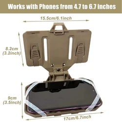 Soporte MOLLE desplegable para teléfono móvil táctico
