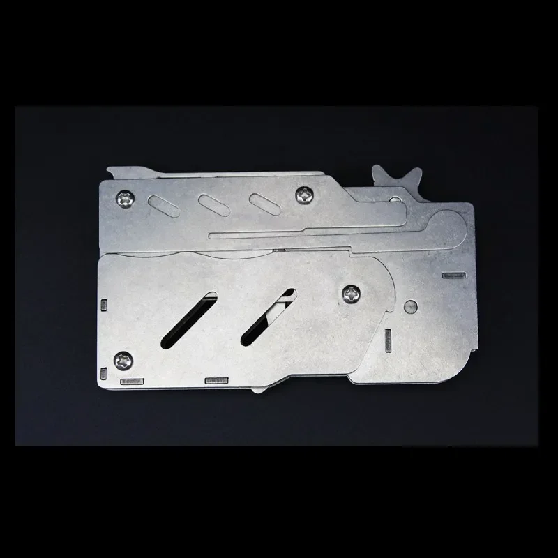 El material de acero inoxidable puede disparar, pistola de banda de goma, deportes al aire libre, proceso de corte por láser, la calidad es muy buena, varios colores - imagen 5