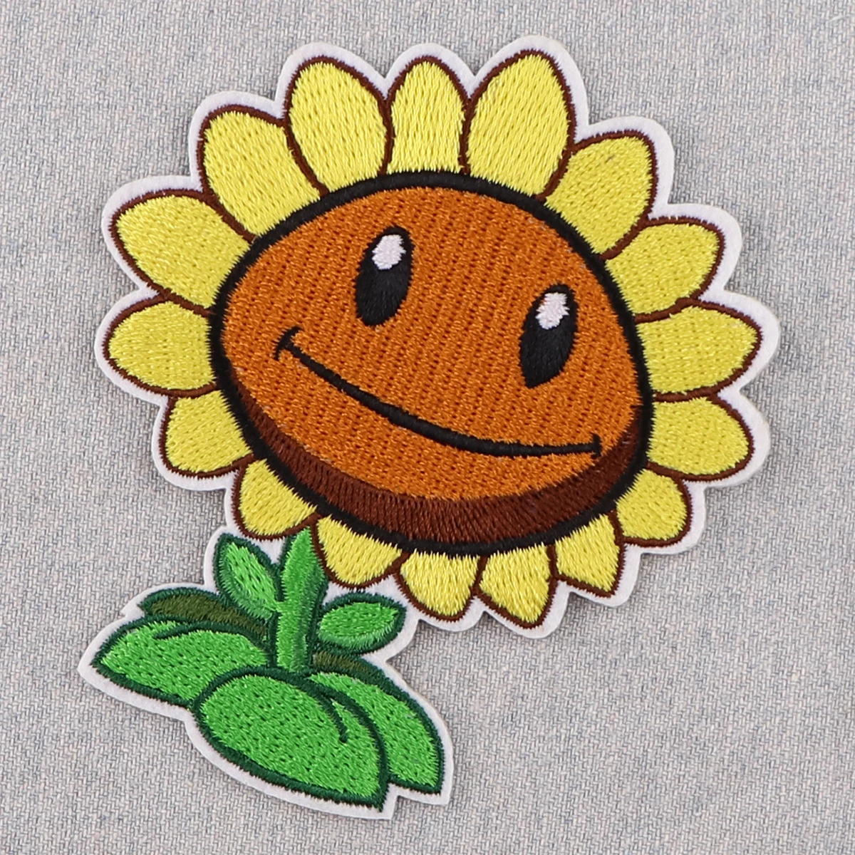 AD2799 parche bordado para planchar con girasol, pegatinas para ropa, insignias para juego, parche para coser a rayas - imagen 5