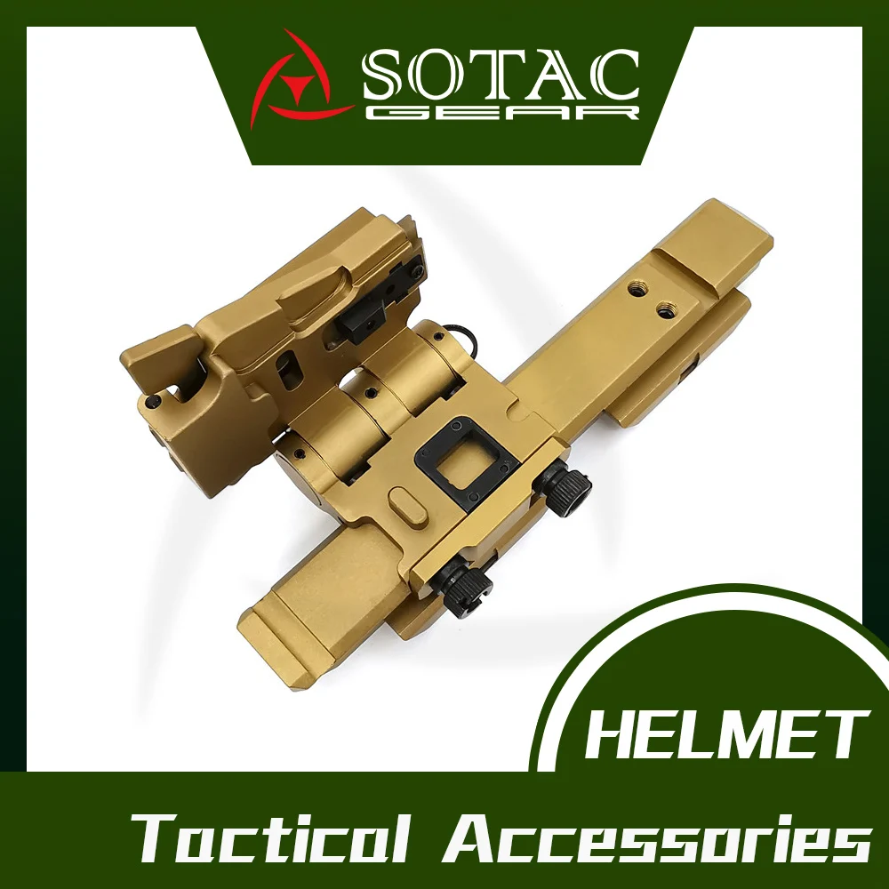 Sistema elevador de montaje abatible CNC, juegos de montaje abatible lateral de 0,61 "5/8" para lupa G33 G43 3X y mira holográfica Exps3 SOTAC-GEAR