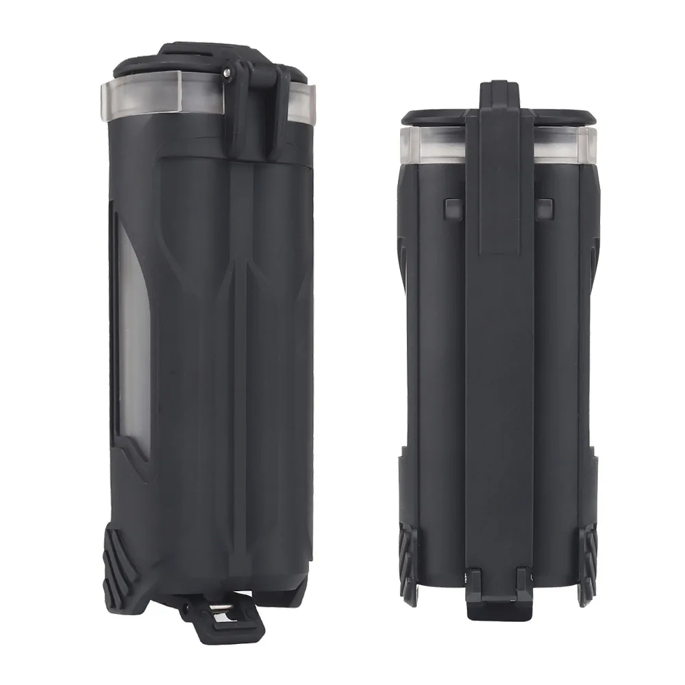 Caja de almacenamiento de baterías para exteriores, doble orificio, 18650/AA/AAA/CR123, Estuche de transporte, sistema MOLLE impermeable, chaleco táctico, equipo