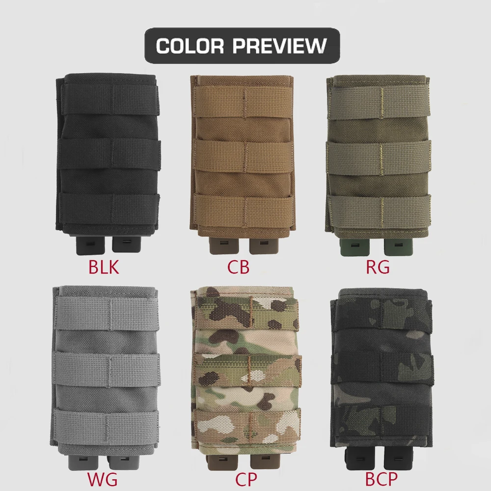 Nueva bolsa FAST 7.62 & AK Single Mag, bolsa táctica para revistas, sistema MOLLE, funda para cinturón M4 AK, bolsas para caza Airsoft - imagen 5