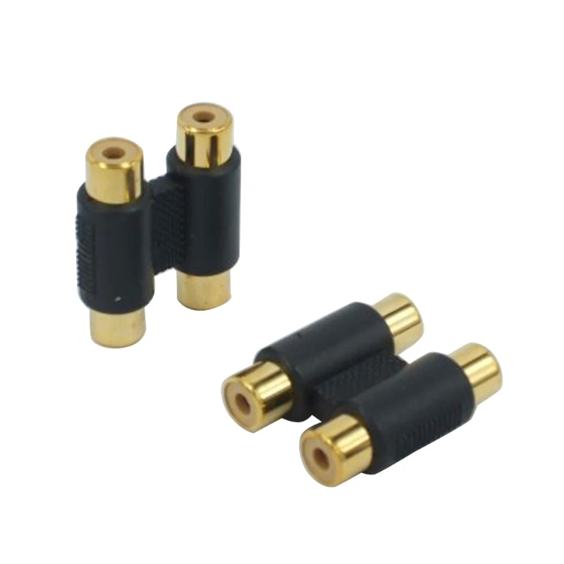 5 uds RCA a conectores adaptadores para mezclador, grabadoras vídeo transmisión adaptadores doble K1KF - imagen 5