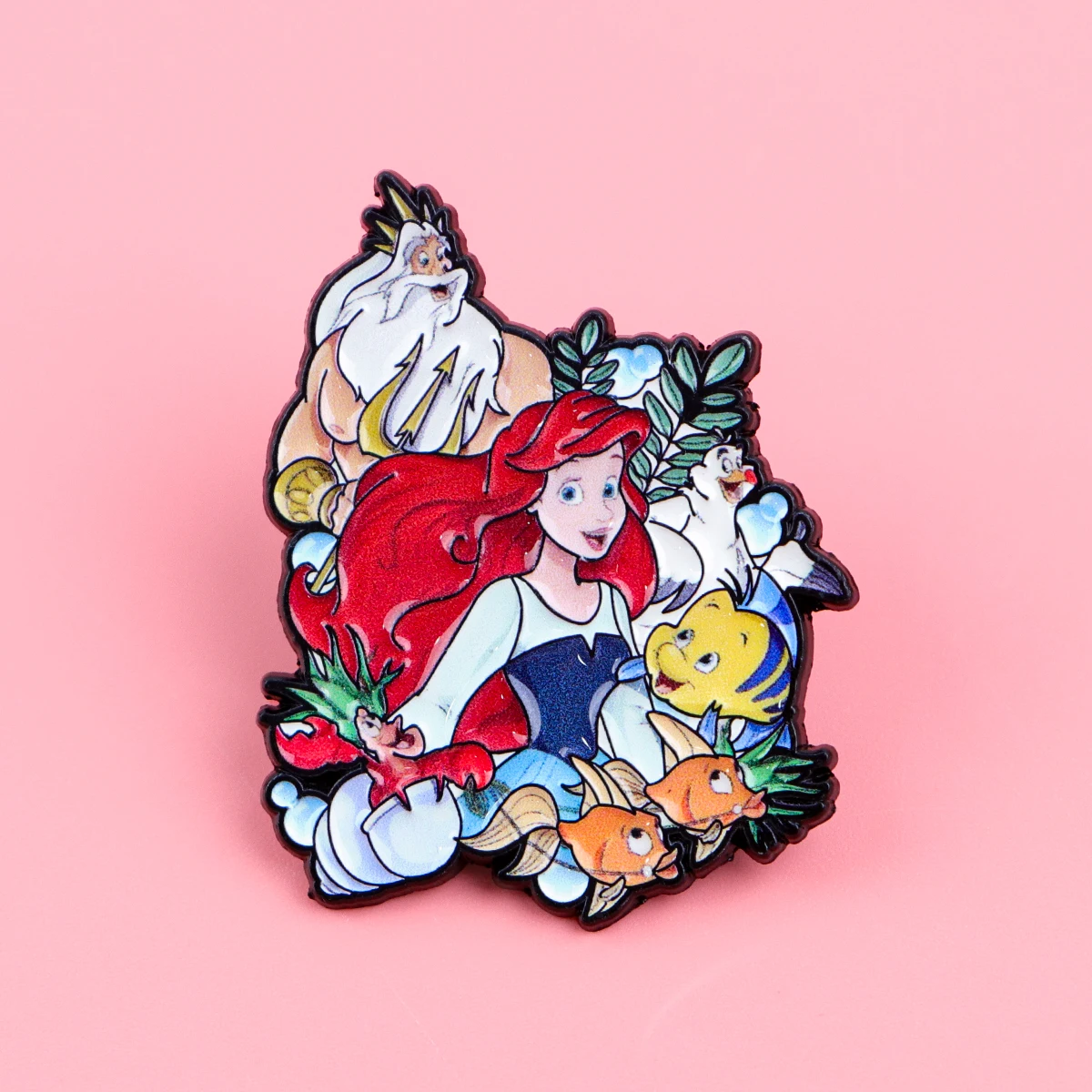 2 unids/set de alfileres esmaltados de princesa, conjunto de broche de dibujos animados de Anime, Pin de solapa de Metal, insignia, accesorios para mochila, regalos para seguidores de joyería - imagen 4
