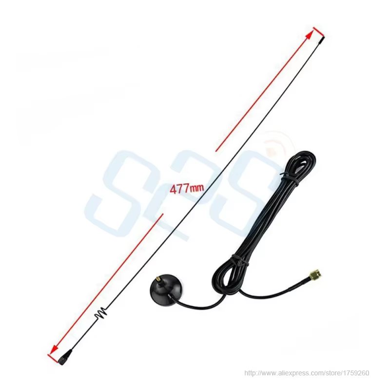 Baofeng UT-108UV antena magnética VHF/UHF dual SMA-M vehículo - imagen 3