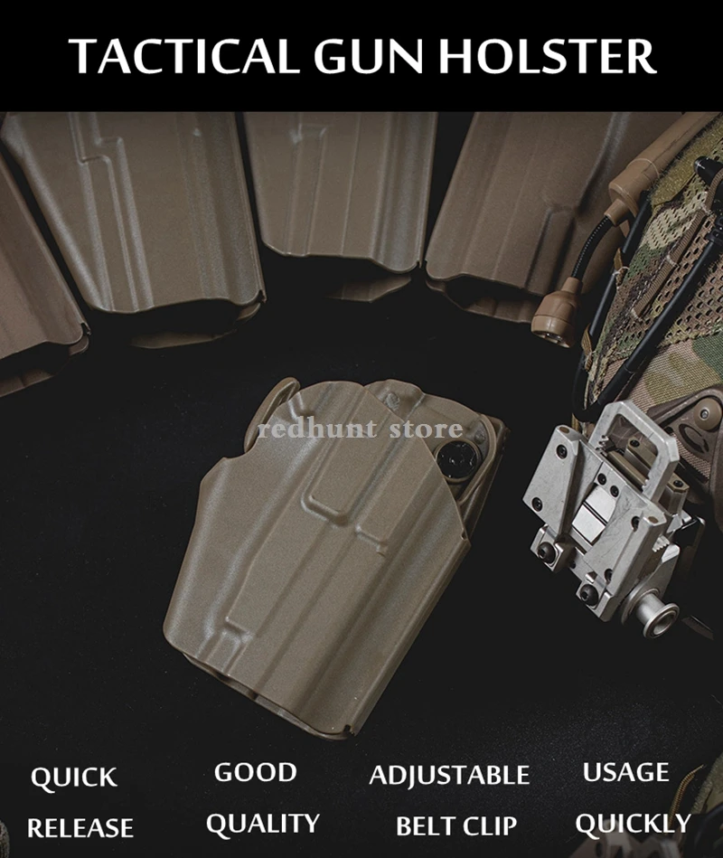 Funda para pistola G 27 30 33, funda táctica para pistola de mano derecha para caza, funda para pistola de tiro CS, adaptador, bolsa para pierna caída - imagen 3